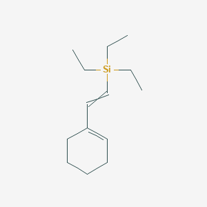 molecular formula C14H26Si B12526432 [2-(Cyclohex-1-en-1-yl)ethenyl](triethyl)silane CAS No. 834907-94-7