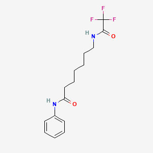 molecular formula C15H19F3N2O2 B12526490 N-Phenyl-7-(2,2,2-trifluoroacetamido)heptanamide CAS No. 651767-95-2