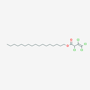 molecular formula C21H36Cl4O2 B12526501 Heptadecyl 2,3,4,4-tetrachlorobut-3-enoate CAS No. 654646-30-7