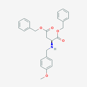 molecular formula C26H27NO5 B12526536 Dibenzyl N-[(4-methoxyphenyl)methyl]-L-aspartate CAS No. 833489-51-3