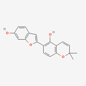 molecular formula C19H16O4 B1252656 Glabrocoumarone B CAS No. 164123-54-0