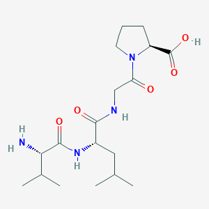 molecular formula C18H32N4O5 B12526598 L-Valyl-L-leucylglycyl-L-proline CAS No. 863965-17-7