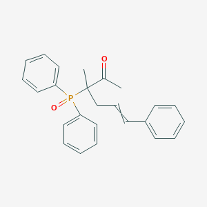 molecular formula C25H25O2P B12526669 3-(Diphenylphosphoryl)-3-methyl-6-phenylhex-5-en-2-one CAS No. 821770-29-0
