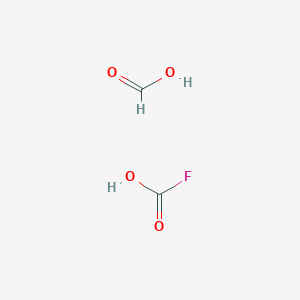 molecular formula C2H3FO4 B12526694 Carbonofluoridic acid;formic acid CAS No. 676369-72-5