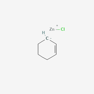 molecular formula C6H9ClZn B12526711 Zinc, chloro-2-cyclohexen-1-yl- CAS No. 704910-45-2