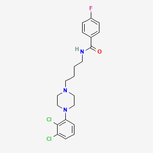 molecular formula C21H24Cl2FN3O B12526742 N-(4-(4-(2,3-dichlorophenyl)piperazin-1-yl)butyl)-4-fluorobenzamide CAS No. 819883-91-5