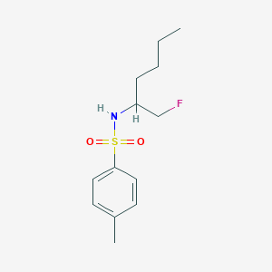 molecular formula C13H20FNO2S B12526749 N-(1-Fluorohexan-2-yl)-4-methylbenzene-1-sulfonamide CAS No. 654677-41-5