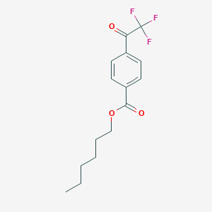 molecular formula C15H17F3O3 B1252675 Hexyl 4-(trifluoroacetyl)benzoate CAS No. 78126-13-3