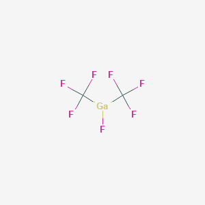 molecular formula C2F7Ga B12526782 Fluoro[bis(trifluoromethyl)]gallane CAS No. 827027-11-2