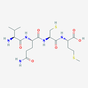 molecular formula C18H33N5O6S2 B12526881 L-Valyl-L-glutaminyl-L-cysteinyl-L-methionine CAS No. 798540-02-0