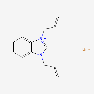 molecular formula C13H15BrN2 B12526901 1,3-Diallylbenzimidazolium bromide 