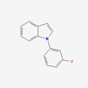 molecular formula C14H10FN B12526908 1-(3-Fluorophenyl)-1H-indole 
