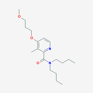 molecular formula C19H32N2O3 B12526925 N,N-Dibutyl-4-(3-methoxypropoxy)-3-methylpyridine-2-carboxamide CAS No. 675198-27-3