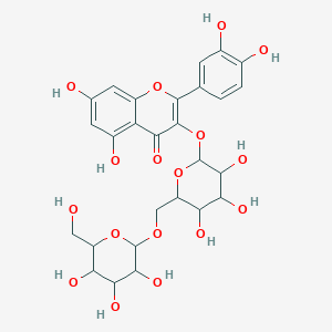 molecular formula C27H30O17 B1252693 Quercetin-3-gentiobioside 