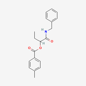 molecular formula C19H21NO3 B12526981 1-(Benzylamino)-1-oxobutan-2-yl 4-methylbenzoate CAS No. 656258-65-0
