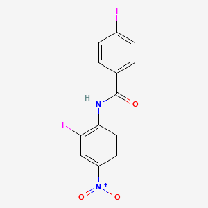 molecular formula C13H8I2N2O3 B12526994 4-iodo-N-(2-iodo-4-nitrophenyl)benzamide CAS No. 663621-24-7