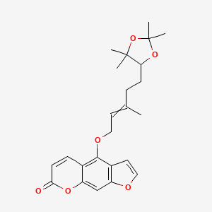 molecular formula C24H28O6 B12527030 6',7'-Dihydroxybergamottin acetonide 