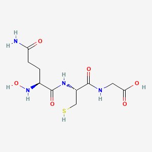 molecular formula C10H18N4O6S B12527051 N~2~-Hydroxy-L-glutaminyl-L-cysteinylglycine CAS No. 656831-36-6