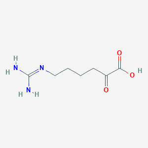 molecular formula C7H13N3O3 B1252706 6-Guanidino-2-oxocaproic acid 