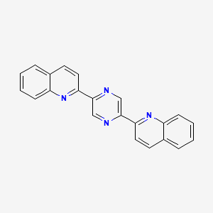 molecular formula C22H14N4 B12527068 2,2'-(Pyrazine-2,5-diyl)diquinoline CAS No. 667874-71-7