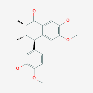 molecular formula C22H26O5 B1252707 Dimethylwulignan A1 