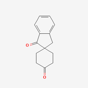 molecular formula C14H14O2 B1252710 Spiro(cyclohexane-1,2'-indan)-1',4-dione CAS No. 56868-14-5