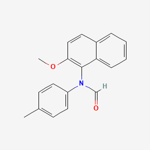 molecular formula C19H17NO2 B12527139 Formamide, N-(2-methoxy-1-naphthalenyl)-N-(4-methylphenyl)- CAS No. 676268-65-8