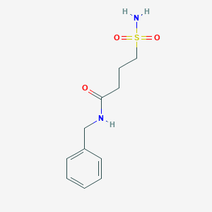 molecular formula C11H16N2O3S B12527147 N-Benzyl-4-sulfamoylbutanamide CAS No. 657398-12-4