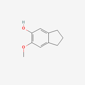 molecular formula C10H12O2 B1252715 6-methoxy-2,3-dihydro-1H-inden-5-ol 