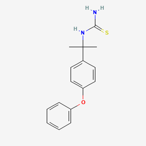 molecular formula C16H18N2OS B12527176 Thiourea, [1-methyl-1-(4-phenoxyphenyl)ethyl]- CAS No. 832099-10-2