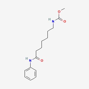 molecular formula C15H22N2O3 B12527203 Methyl (7-anilino-7-oxoheptyl)carbamate CAS No. 651767-88-3