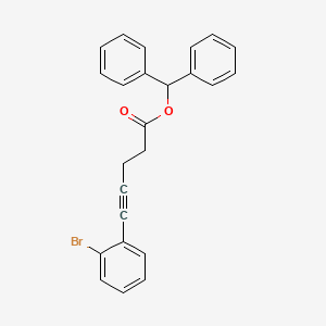 molecular formula C24H19BrO2 B12527218 Diphenylmethyl 5-(2-bromophenyl)pent-4-ynoate CAS No. 651733-33-4