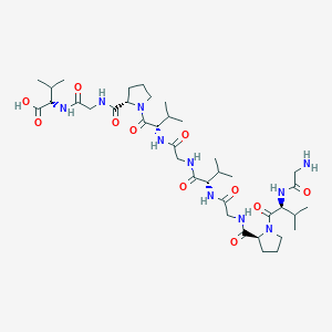 molecular formula C38H64N10O11 B12527222 Glycyl-L-valyl-L-prolylglycyl-L-valylglycyl-L-valyl-L-prolylglycyl-L-valine CAS No. 695815-77-1