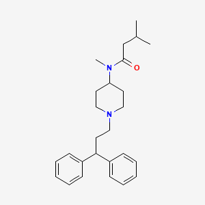 molecular formula C26H36N2O B12527261 N-[1-(3,3-Diphenylpropyl)piperidin-4-yl]-N,3-dimethylbutanamide CAS No. 821007-60-7