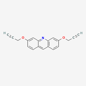 molecular formula C19H13NO2 B12527263 3,6-Bis(prop-2-ynoxy)acridine 