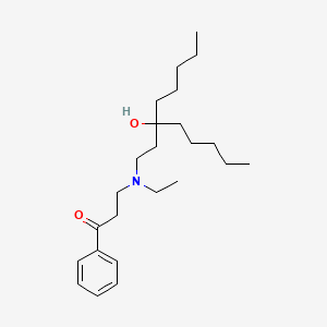 molecular formula C24H41NO2 B12527284 1-Propanone, 3-[ethyl(3-hydroxy-3-pentyloctyl)amino]-1-phenyl- CAS No. 676438-14-5