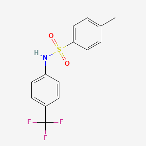 molecular formula C14H12F3NO2S B12527335 4-Methyl-N-(4-(trifluoromethyl)phenyl)benzenesulfonamide CAS No. 107491-54-3