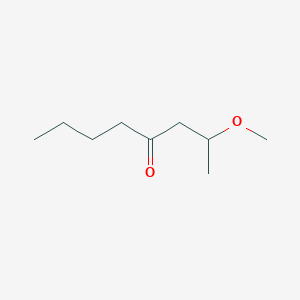 molecular formula C9H18O2 B12527340 4-Octanone, 2-methoxy- CAS No. 654643-24-0