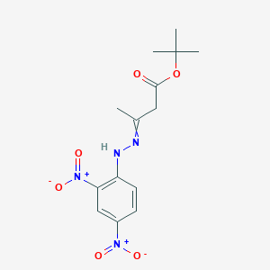 molecular formula C14H18N4O6 B12527346 tert-Butyl 3-[2-(2,4-dinitrophenyl)hydrazinylidene]butanoate CAS No. 748158-87-4