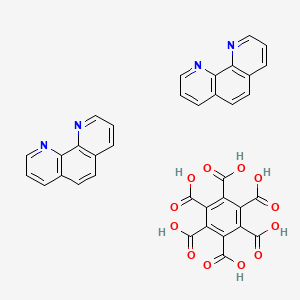 molecular formula C36H22N4O12 B12527370 Benzene-1,2,3,4,5,6-hexacarboxylic acid;1,10-phenanthroline CAS No. 654077-08-4