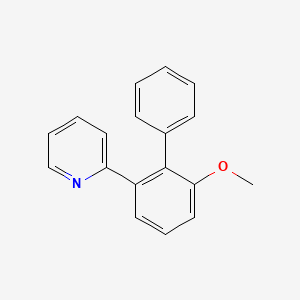 molecular formula C18H15NO B12527412 2-(6-Methoxy-[1,1'-biphenyl]-2-yl)pyridine 