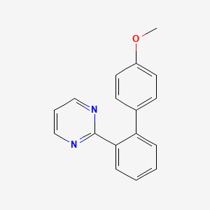 molecular formula C17H14N2O B12527437 2-(4'-Methoxy-[1,1'-biphenyl]-2-yl)pyrimidine 