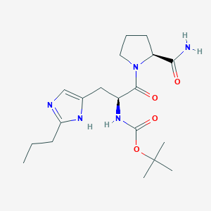 molecular formula C19H31N5O4 B12527461 L-Prolinamide, N-[(1,1-dimethylethoxy)carbonyl]-2-propyl-L-histidyl- CAS No. 865874-82-4