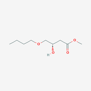 molecular formula C9H18O4 B12527500 Methyl (3S)-4-butoxy-3-hydroxybutanoate CAS No. 666740-63-2