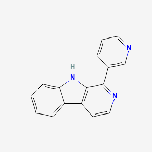 molecular formula C16H11N3 B12527507 1-(Pyridin-3-yl)-9h-pyrido[3,4-b]indole 