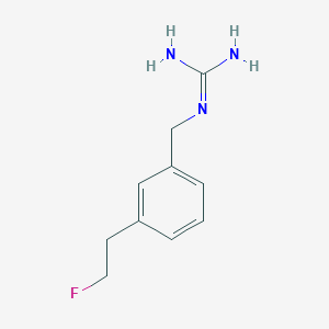 molecular formula C10H14FN3 B12527565 N''-{[3-(2-Fluoroethyl)phenyl]methyl}guanidine CAS No. 655251-08-4