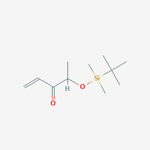 molecular formula C11H22O2Si B125276 4-[Tert-butyl(dimethyl)silyl]oxypent-1-en-3-one CAS No. 144193-95-3