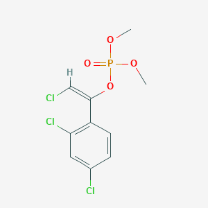 molecular formula C10H10Cl3O4P B1252762 Dimethylvinphos CAS No. 71363-52-5