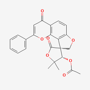molecular formula C24H20O7 B1252763 Glabratephrin 
