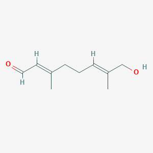 molecular formula C10H16O2 B1252767 (6E)-8-hydroxygeranial 